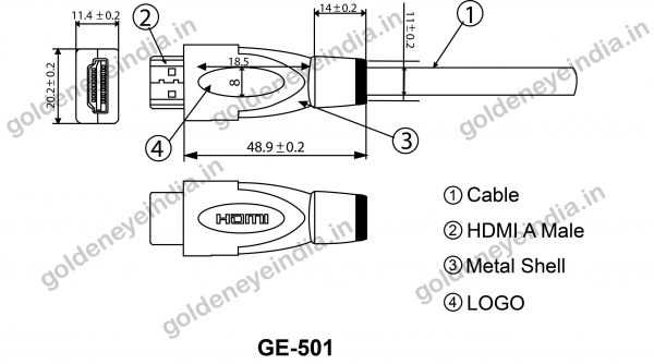 Golden Eye HDMI Cables