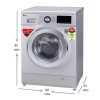 LG 8 Kg Front Fully Automatic Washing Machine with 6 Motion Control Technology