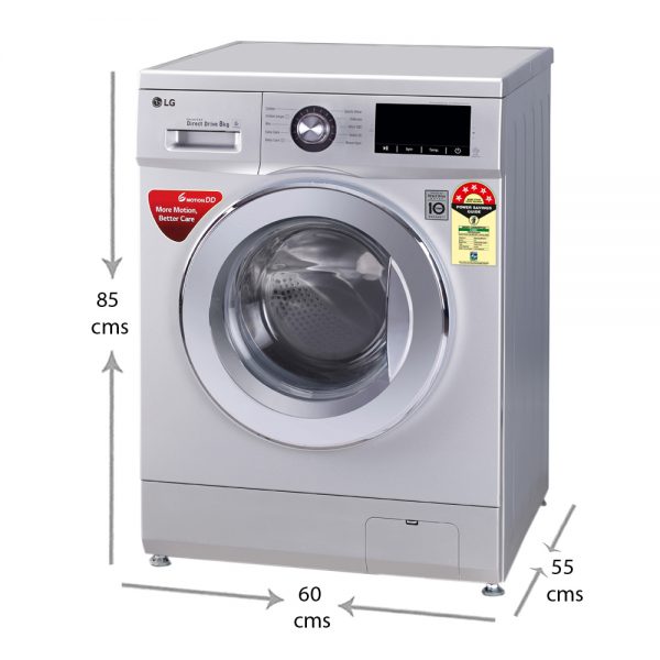 LG 8 Kg Front Fully Automatic Washing Machine with 6 Motion Control Technology