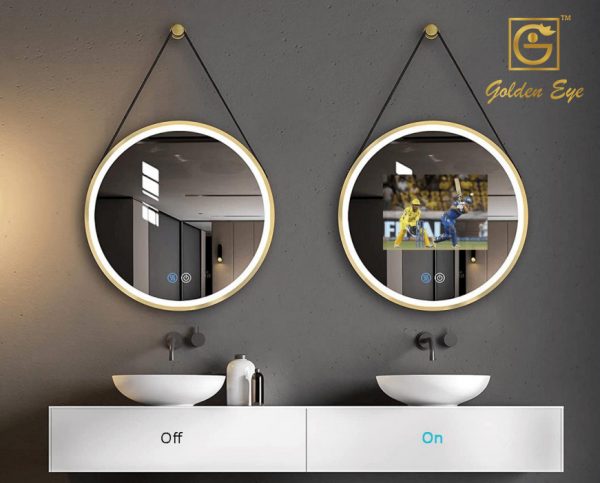 Golden Eye Smart Mirror Tv (WaterProof)